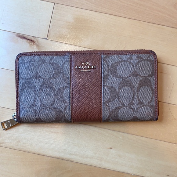 Coach Women's Leather Accordion Zip Wallet - Picture 2 of 7